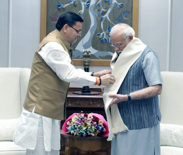 मोदी की राम राम घर घर मुहीम में जुटे सीएम धामी