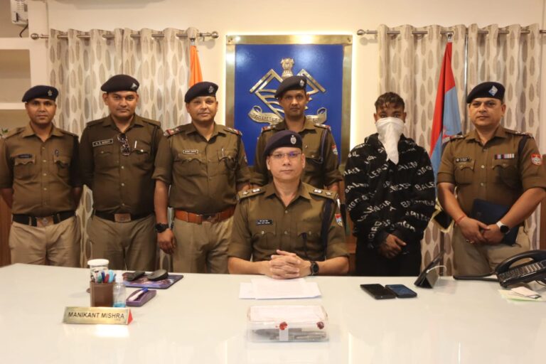 दिनेशपुर क्षेत्र में फायरिंग कर दहशत फैलाने वाले आरोपी को पुलिस ने मात्र 7 घण्टे में दबोचा
