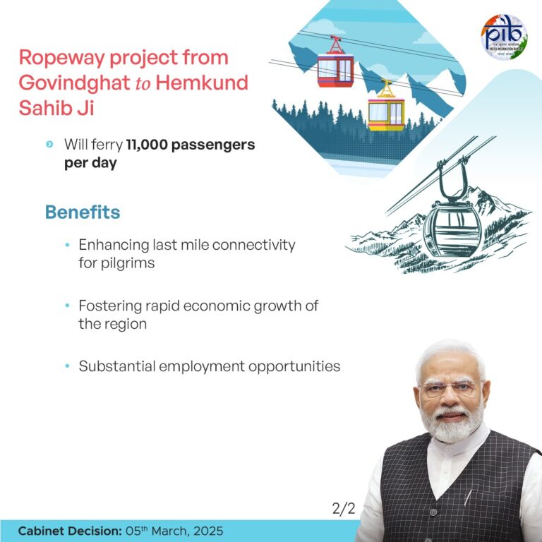 केदारनाथ और हेमकुंड रोपवे प्रोजेक्ट को मोदी सरकार की मंजूरी हेली सेवाओं पर असर