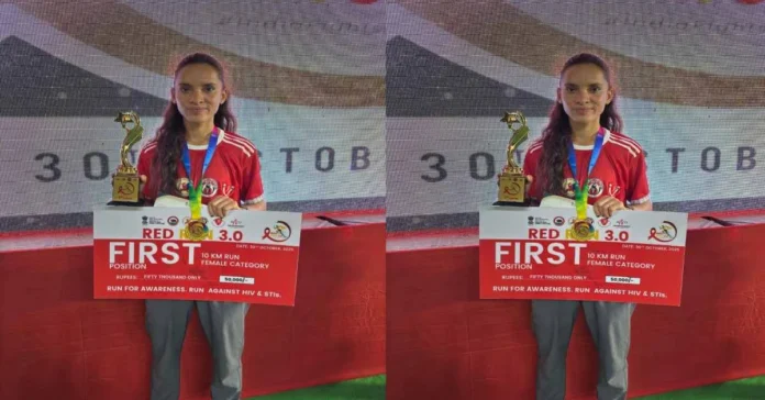 उत्तराखण्ड की अनीशा ने 10 किलोमीटर की 3.0 राष्ट्रीय रेड रन मैराथन प्रतियोगिता में किया प्रथम स्थान प्राप्त
