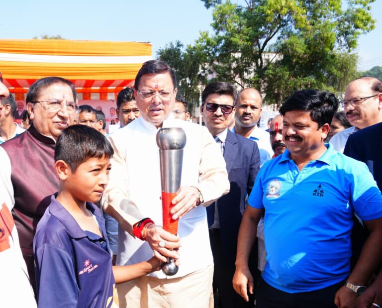 मुख्यमंत्री पुष्कर सिंह धामी ने किया ‘सांसद खेल महोत्सव’ का शुभारंभ