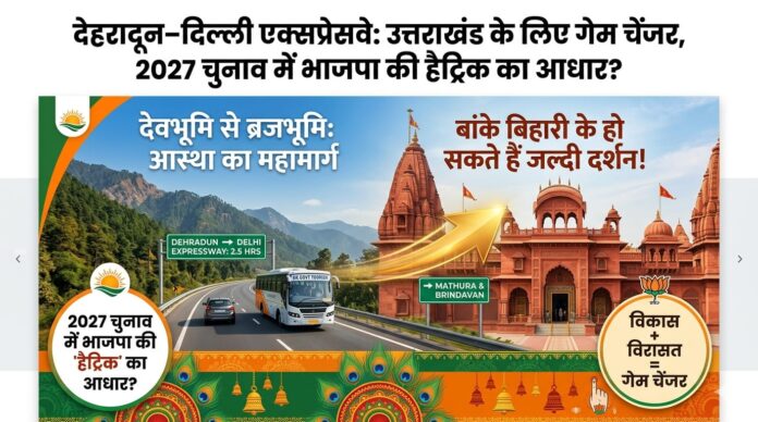 देवभूमि से ब्रजभूमि तक 'विकास' की सुपरफास्ट रफ्तार: अब चंद घंटों में होंगे बांके बिहारी के दर्शन!