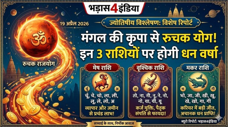 मंगल की कृपा से बनेगा रुचक योग, इन 3 राशियों पर होगी धन वर्षा!