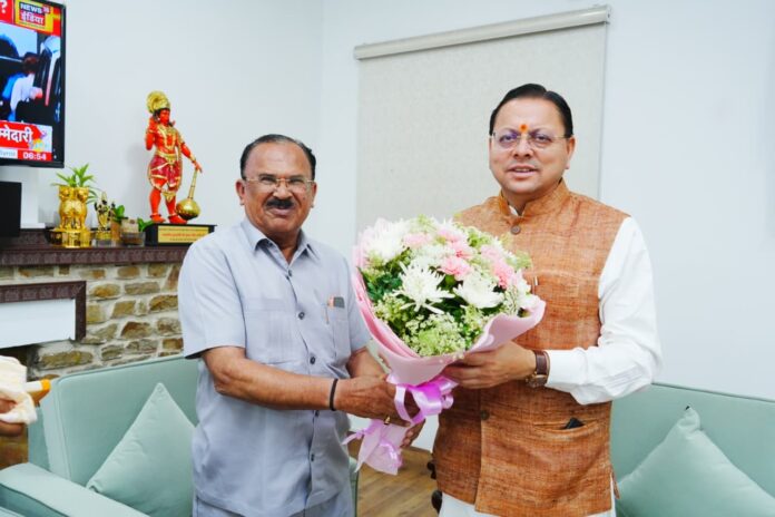 सीएम धामी से राजस्थान विधानसभा अध्यक्ष वासुदेव देवनानी की मुलाकात, सुशासन और विकास मॉडल पर हुई चर्चा